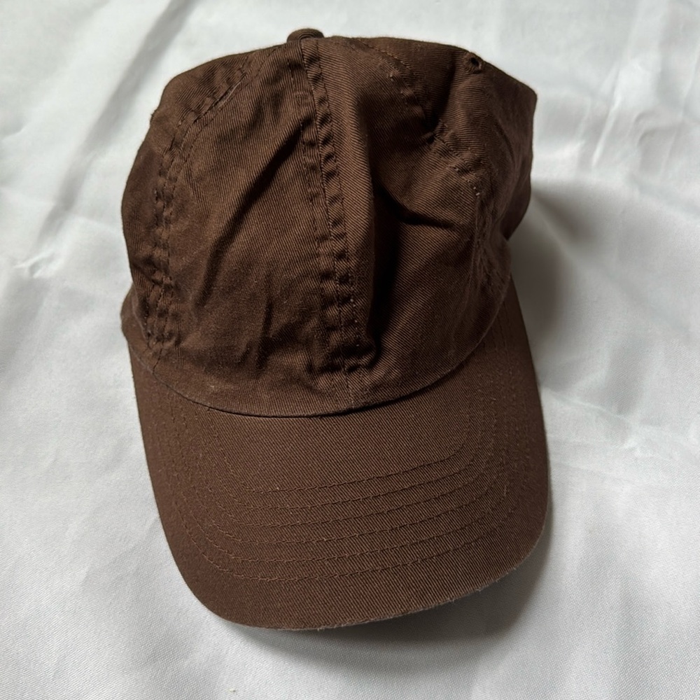 Brown Basic Adjustable Ball Cap, 100% Cotton One-Size Baseball Cap